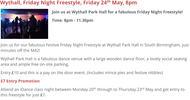 Nuneaton, Friday 19th April Join us at the Nuneaton Co-Op Club for out fabulous Friday Night Freestyle.  Entry £10. Pay on the door.